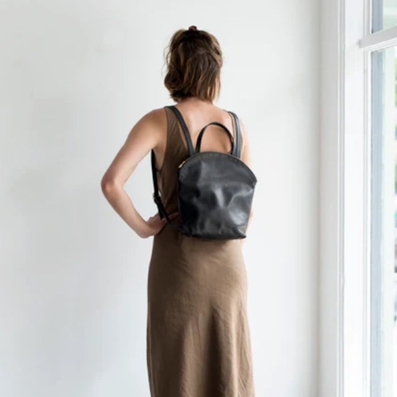 RARE Sord WHITE Leather Minimalist Backpack - Picture 2 of 11